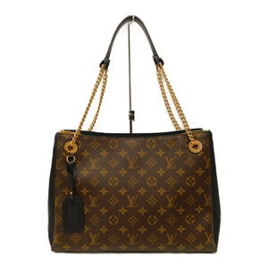 Louis Vuitton Surenne Monogram Shoulder Bag Black Chain